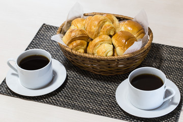 コーヒーとパン