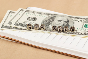 Money and notes to the word new work