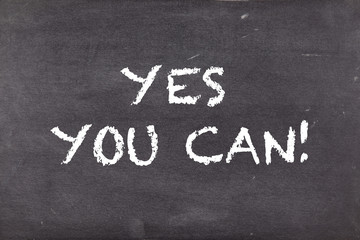 Yes you can, business motivational slogan