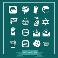 Set of web icons for website and communication