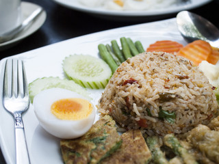 Fried rice with chili sauce, Thai style