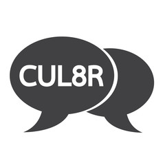 internet acronym chat bubble illustration