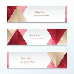 Set Bright modern abstract banner design, love style