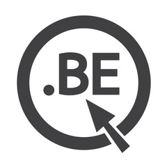 Belgium Domain dot BE sign icon Illustration