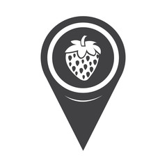 Map Pointer strawberry icon