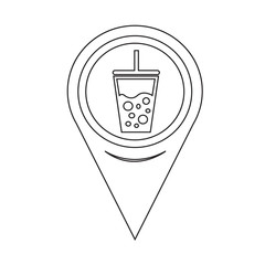 Map Pointer cold drink icon
