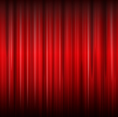 Background with red curtain texture