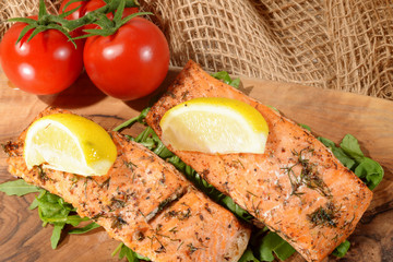 Roasted Salmon, Salmon