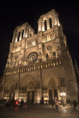 Fototapeta na wymiar Notre Dame at night