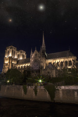Notre Dame at night