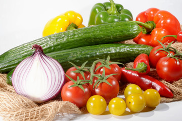 Mix Vegetables, tomato, onion, Chilli Pepper, Pepper