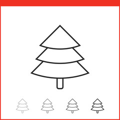 Fototapeta premium Christmas tree icon
