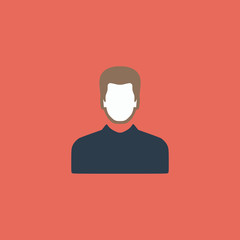 Male avatar profile picture - vector