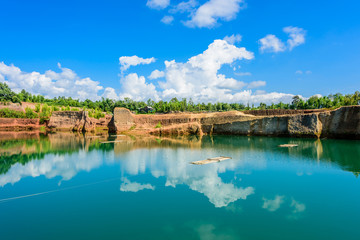 Obraz premium Hangdong Grand canyon in chiang mai, Thailand. Reservoir from ol