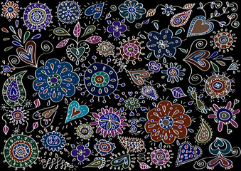 paisley floral ornaments