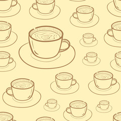 Seamless contours of coffee