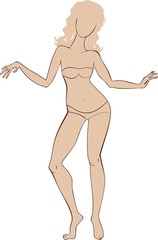 Female body template