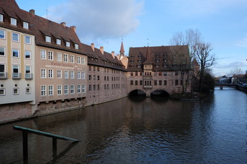 Fototapeta premium historische Altstadt von Nürnberg, Oberfranken, Bayern, Deutsch