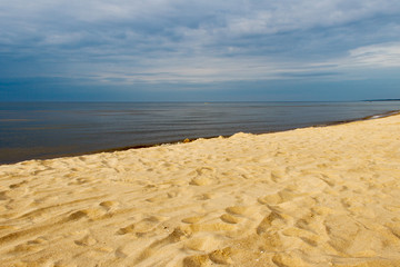 Yellow Baltic sand.