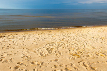 Yellow Baltic sand.