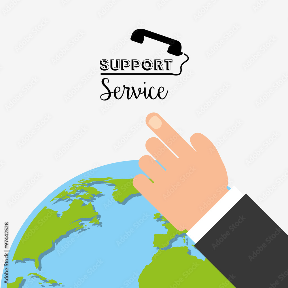 Wall mural support service design 