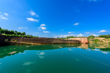 Hangdong Grand canyon in chiang mai, Thailand. Reservoir from ol