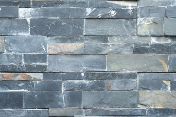 gray and blue marble stone rectangle shape brick wall texture background