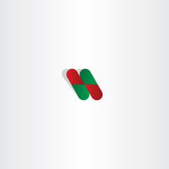 capsule pill pharmacy logo vector icon element