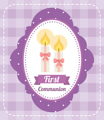 first communion card design 