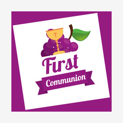 first communion card design 
