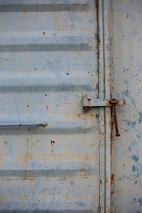 vintage door or old door with close position, old door locked, can't pass the door cause damage.