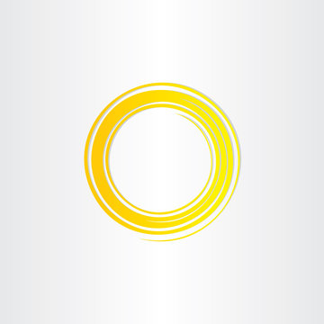 yellow sun swirl logo icon