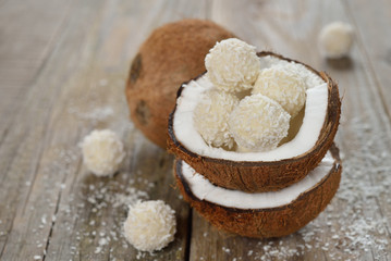 Coconut and coconut candies