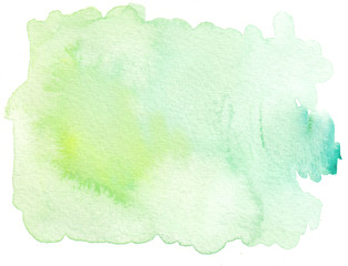 Obraz premium gładkie zielone odcienie akwareli tekstury tła