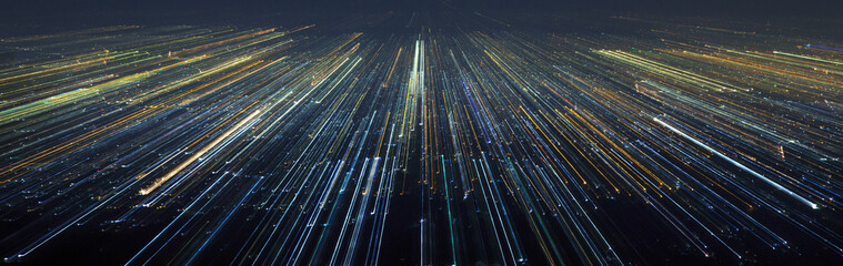 Abstract Light City Speed Motion