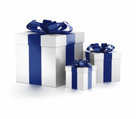 Pacchi Regalo - Blu/Bianco