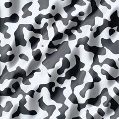 Seamless abstract texture of black and white ubran camo or leath