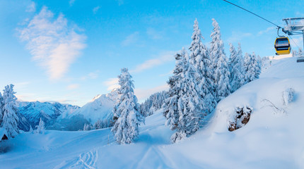 Morning mountain landscape.