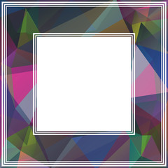 multicolored abstract border