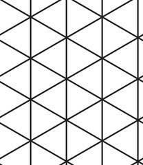 Vector seamless pattern. Modern linear geometric texture