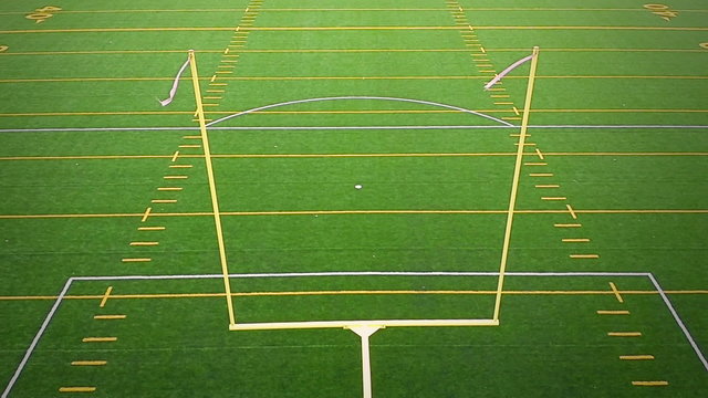 Detail of American Football Field Goal Post