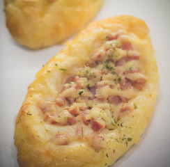 delicious ham sliced bread