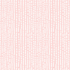 Hand drawn seamless rose and white irregular dotted line texture