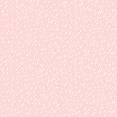 Hand drawn seamless rose and white rain texture