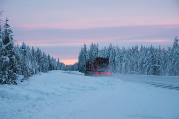 The Winter roads of Finland.