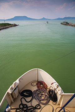 Lake Balaton From A Ship Deck