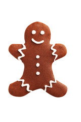 Christmas cookies isolated on a white