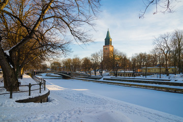 Turku view. Finland.
