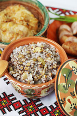 Christmas kutia dish