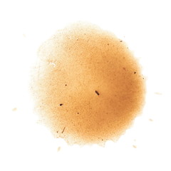 drops of mud sprayed isolated on white background, with clipping path